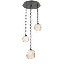 Hammerton CNB0039-03-MB-A-CH1-L1 - Gem Round Chain 3pc Multi-Pendant