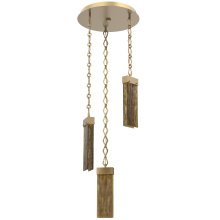 Hammerton CNB0042-03-GB-BG-CH1-L1 - Parallel Round Chain 3pc Multi-Pendant