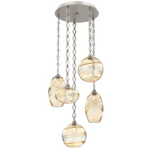 Hammerton CNB0048-05-BS-OA-CH1-E2 - Misto Round 5pc Multi-Pendant with Chain