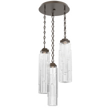 Hammerton CNB0056-03-FB-LC-CH1-L1 - Ledgestone Round Chain 3pc Multi-Pendant