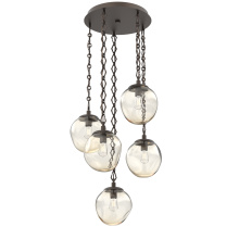 Hammerton CNB0062-05-FB-A-CH1-E2 - Aster Round 5pc Multi-Pendant Chain (Bulb)