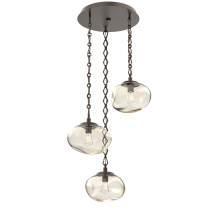 Hammerton CNB0064-03-FB-A-CH1-E2 - Nova Round 3pc Multi-Pendant Chain (Bulb)
