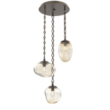 Hammerton CNB0065-03-FB-A-CH1-E2 - Cosmos Round 3pc Multi-Pendant Chain (Bulb)