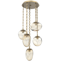 Hammerton CNB0065-05-GB-A-CH1-E2 - Cosmos Round 5pc Multi-Pendant Chain (Bulb)