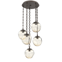 Hammerton CNB0066-05-FB-FA-CH1-L1 - Aster Round 5pc Multi-Pendant Chain (LED)