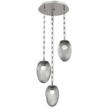 Hammerton CNB0067-03-BS-FS-CH3-L3 - Meteo Round 3pc Multi-Pendant Chain (LED)