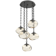 Hammerton CNB0068-05-MB-FA-CH1-L1 - Nova Round 5pc Multi-Pendant Chain (LED)