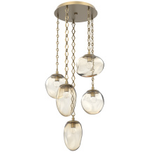 Hammerton CNB0069-05-GB-FA-CH1-L1 - Cosmos Round 5pc Multi-Pendant Chain (LED)