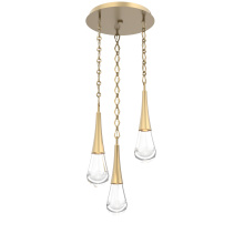 Hammerton CNB0078-03-GB-C-CH1-L1 - Raindrop Round Chain 3pc Multi-Pendant