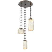 Hammerton CNB0091-03-FB-A-CH1-L1 - Vessel Round Chain 3pc Multi-Pendant