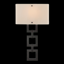 Hammerton CSB0033-0B-GM-BG-E2 - Carlyle Square Link Cover Sconce
