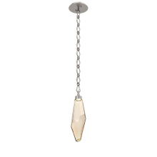 Hammerton LNB0050-17-BS-CA-CH1-L1 - Rock Crystal Pendant with Chain - 17-Inch