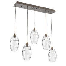 Hammerton PLB0035-05-FB-OC-C01-E2 - Ellisse Linear 5pc Multi-Pendant