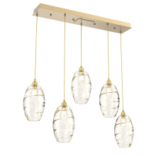 Hammerton PLB0035-05-GB-OA-C01-E2 - Ellisse Linear 5pc Multi-Pendant