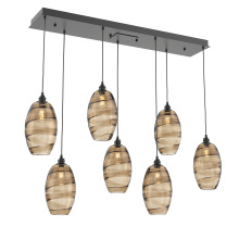 Hammerton PLB0035-07-MB-OB-C01-E2 - Ellisse Linear 7pc Multi-Pendant