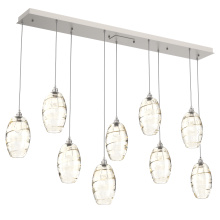 Hammerton PLB0035-09-BS-OA-C01-E2 - Ellisse Linear 9pc Multi-Pendant