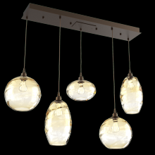 Hammerton PLB0048-05-FB-OA-C01-E2 - Misto Linear 5pc Multi-Pendant