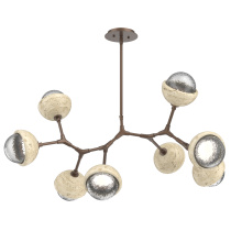 Hammerton PLB0093-BB-BB-C-001-L3-TR - Cabochon Linear Suspension Light Billiard Light Burnished Bronze