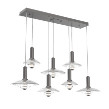 Hammerton PLB0098-07-GP-CG-C01-L3 - Cirrus Linear 7pc Multi-Pendant