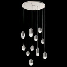 Hammerton CHB0079-11-BS-PC-C01-L1 - Pebble Round 11pc Multi-Pendant