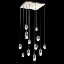 Hammerton CHB0079-12-BS-PC-C01-L1 - Pebble Square 12pc Multi-Pendant