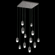 Hammerton CHB0079-12-GP-PC-C01-L1 - Pebble Square 12pc Multi-Pendant