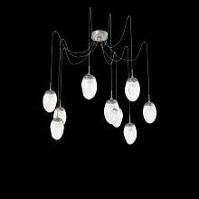 Hammerton SCB0067-09-BS-FC-C01-L1 - Meteo Round 9pc Swag Multi-Pendant (LED)