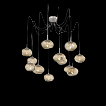 Hammerton SCB0068-12-BS-GB-C01-L3 - Nova Round 12pc Swag Multi-Pendant (LED)