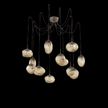 Hammerton SCB0069-12-BB-FB-C01-L1 - Cosmos Round 12pc Swag Multi-Pendant (LED)