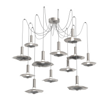 Hammerton SCB0099-12-BS-00-C01-L3-BI - Cumulus Round 12pc Swag Multi-Pendant Chandelier