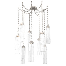 Hammerton SNB0056-09-BS-LC-CH1-L1 - Ledgestone Multi Light Pendant Multi Port Canopy Beige Silver