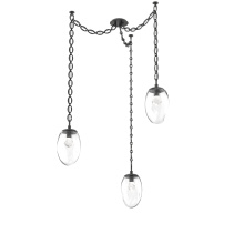 Hammerton SNB0067-03-MB-ZC-CH2-L3 - Meteo Round 3pc Swag Multi-Pendant Chain (LED)