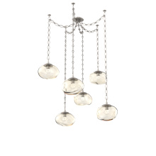 Hammerton SNB0068-06-BS-FA-CH1-L1 - Nova LED Multi Light Pendant Beige Silver