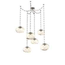 Hammerton SNB0068-06-BS-FA-CH3-L3 - Nova LED Multi Light Pendant Beige Silver