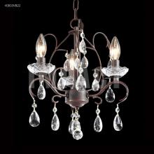 James R Moder 40833VB22 - Mini 3 Light Chandelier