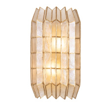 Kalco 522621OL - Fractal 8.5-in 2 Light (40-watt) Oxidized Gold Leaf Wall Sconce