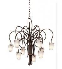 Kalco 4309SV/FROST - 9 light chandelier