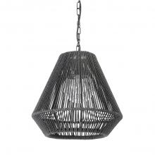 Palecek 2047-79 - TANNER OUTDOOR PENDANT TAPERED BLACK