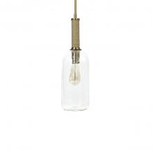 Palecek 2068-79 - BRONSON GLASS PENDANT LONG BRASS