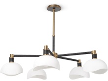 Palecek 2195-79 - BROOKLYN CHANDELIER LARGE BLACK