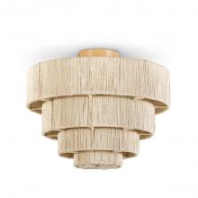Palecek 2432-79 - EVERLY SEMI FLUSH MOUNT NATURAL
