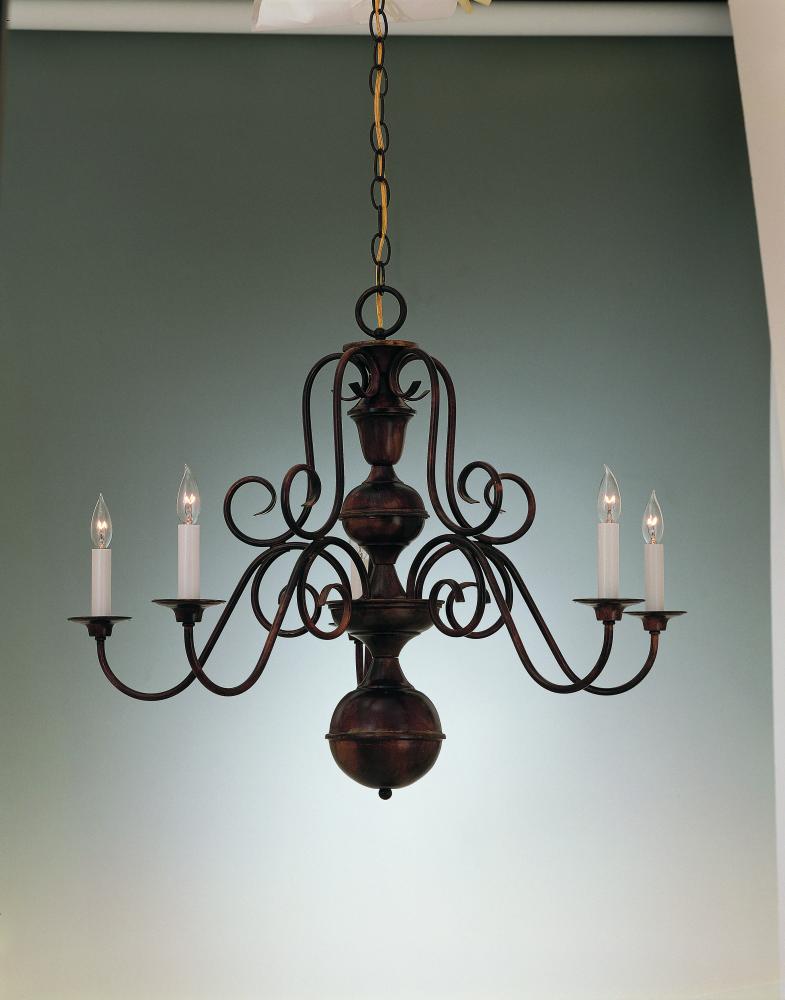 5-LIGHT CHANDELIER