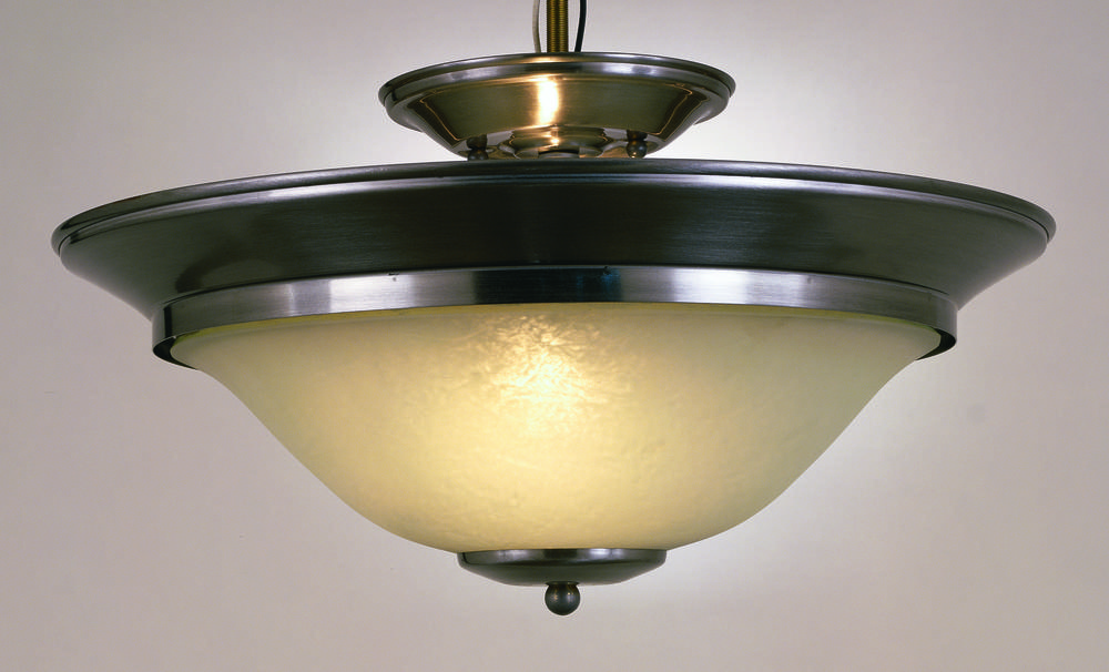2-LIGHT SEMI FLUSH MOUNT