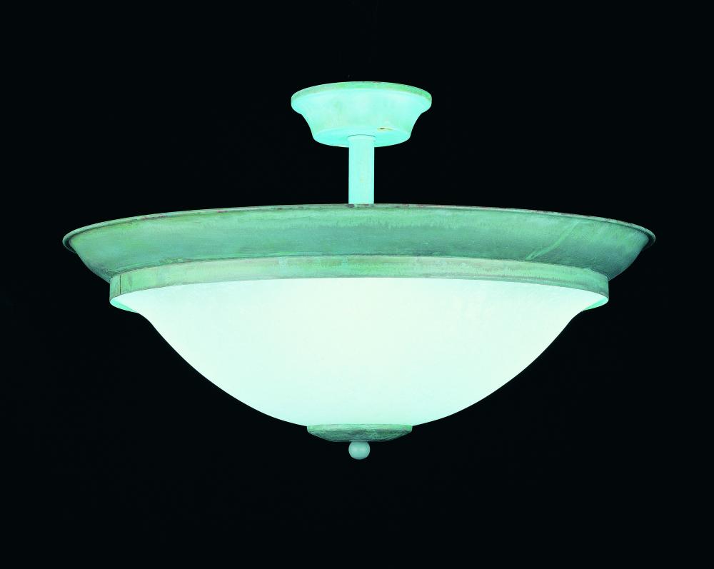 2-LIGHT SEMI FLUSH MOUNT