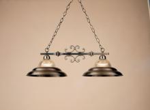 Hi-Lite MFG Co. H-2402-D-11-CLR RIB - 2-LIGHT ISLAND PENDANT