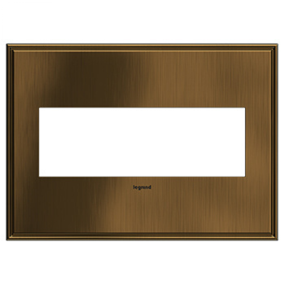 adorne Coffee Three-Gang Screwless Wall Plate