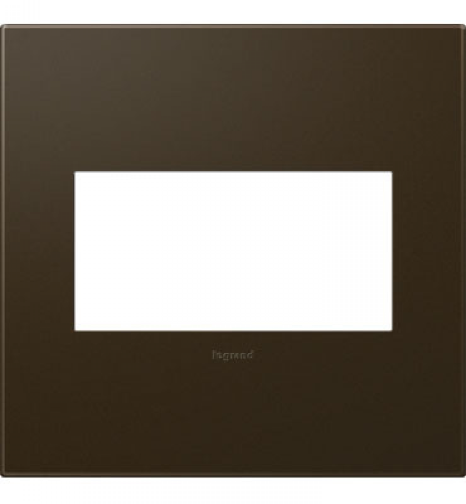 adorne Bronze Two-Gang Screwless Wall Plate