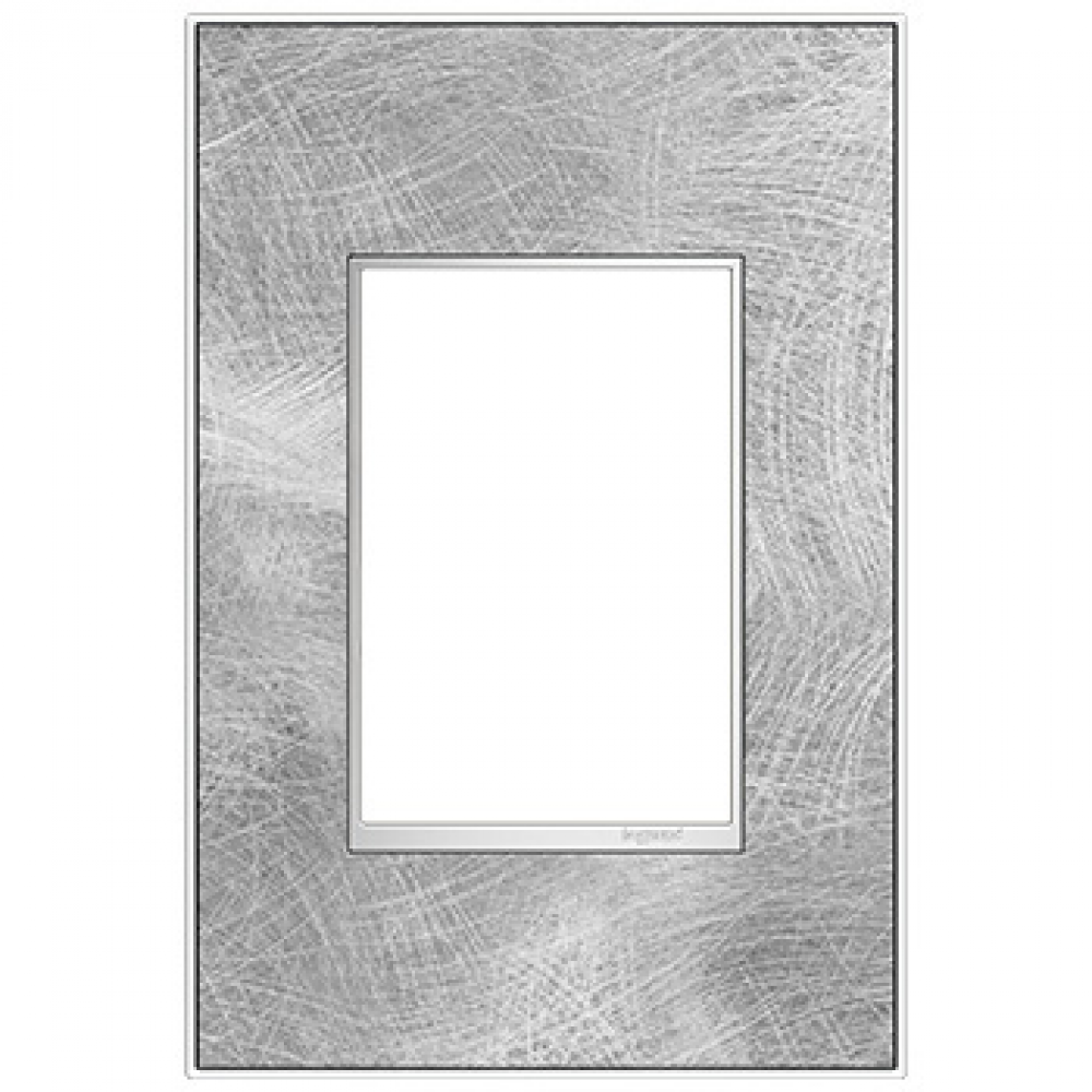 adorne Spiraled Stainless One-Gang-Plus Screwless Wall Plate