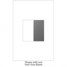 Legrand AABK1M4 - adorne Blank, Half-Size, Magnesium