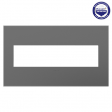 Legrand AWP4GMG4 - adorne Magnesium Four-Gang Screwless Wall Plate with Microban